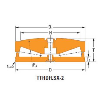 Sistemas de parafusos empurrar rolamentos cônicos T17020fs-T17020s